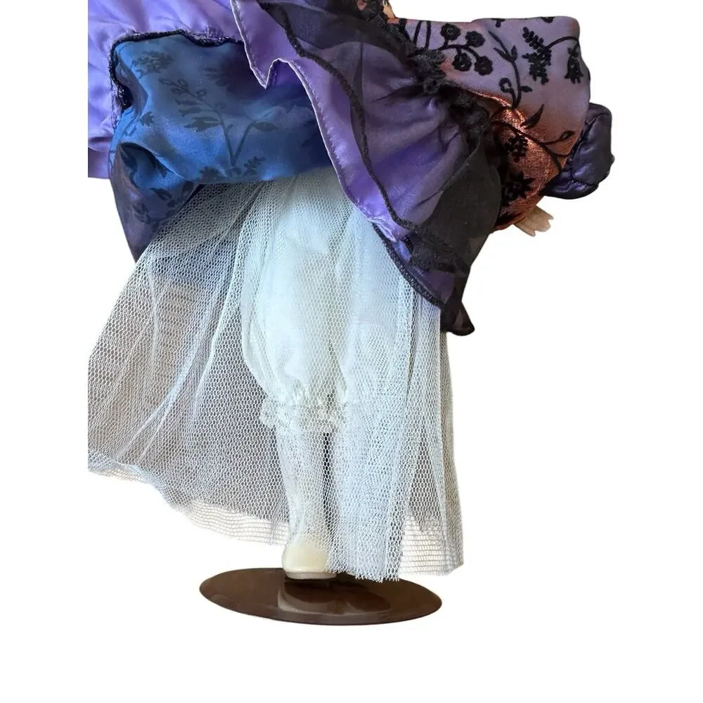 Dan Dee Collectors Choice Porcelain Doll Purple Black Victorian Limited Edition‎